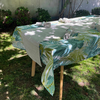 Set de Textil y Argollas Forest - (Mantel, Caminito, Servilletas y Argollas)