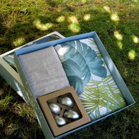 Set de Textil y Argollas Forest - (Mantel, Caminito, Servilletas y Argollas)