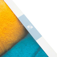 Set 2 Toallas de baño550gr 70x140 cm Turquesa y Amarillo