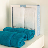 Set 2 Toallas de baño 550gr 70x140 cm Negro