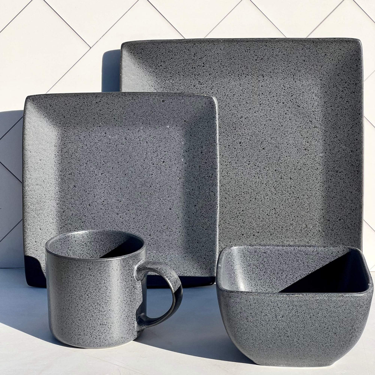 Juego de loza 16 piezas Vajilla Cerámica Manchester