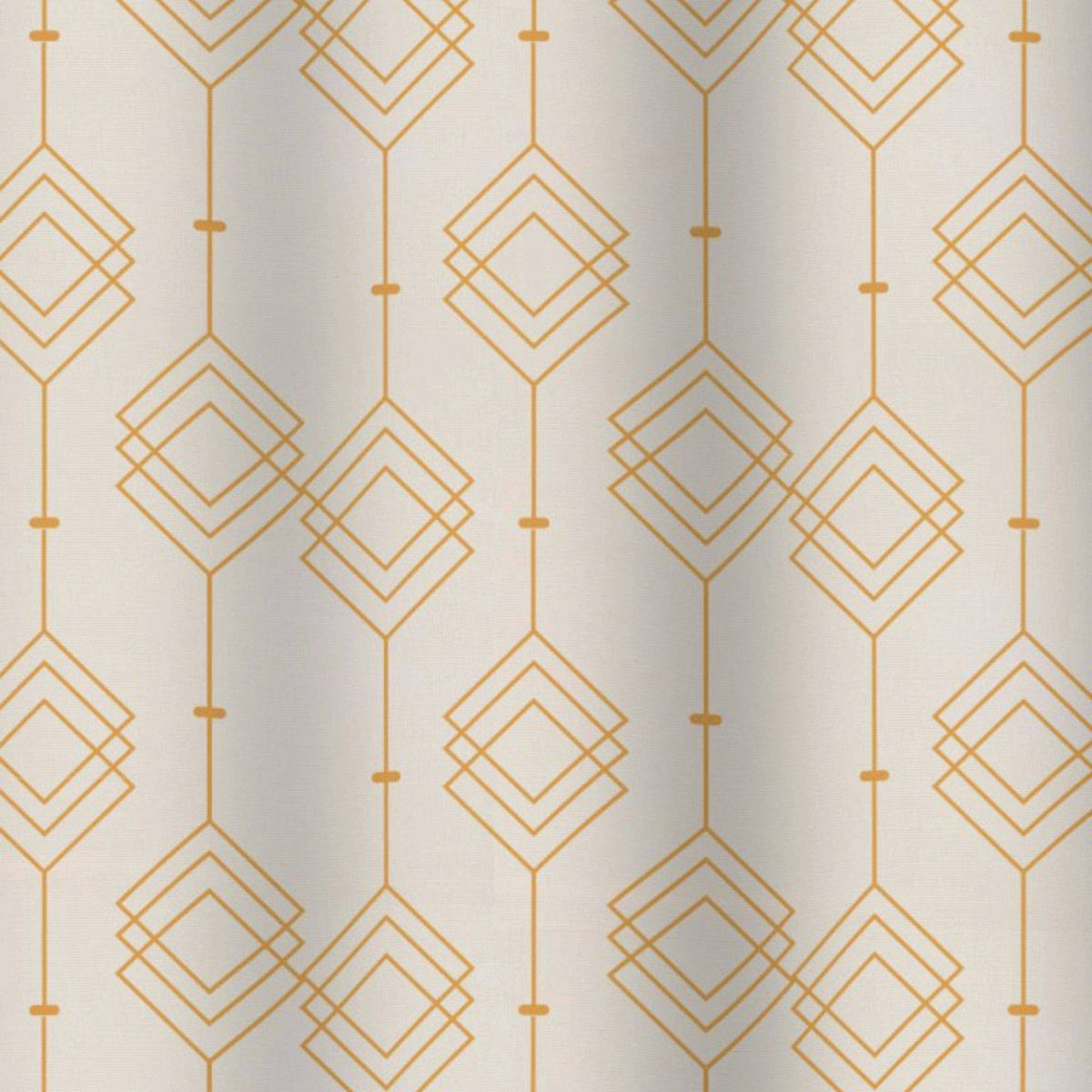 Cortina de Baño Poly Geometrica Dorada