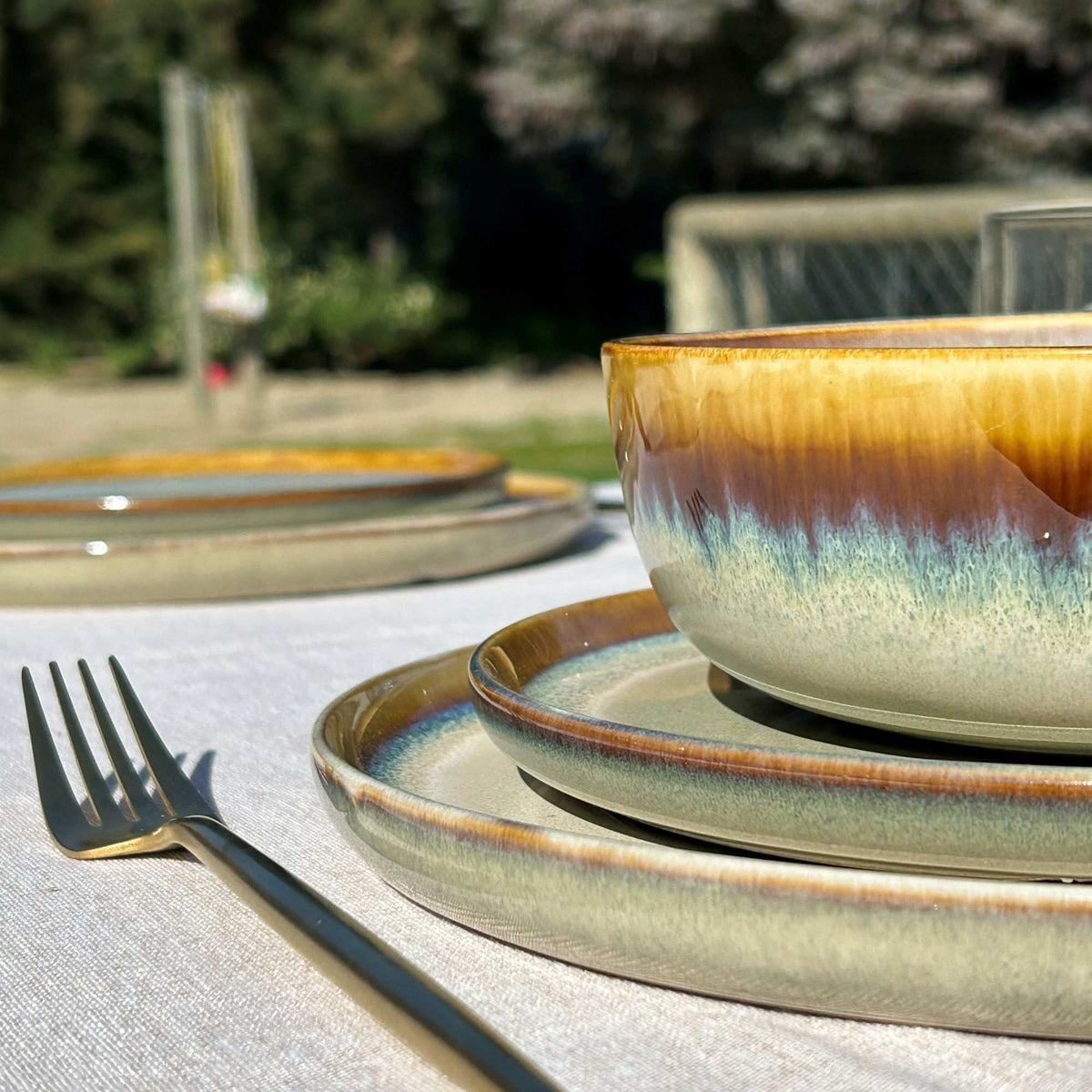 Juego de loza 18 piezas Vajilla Cerámica Lisboa