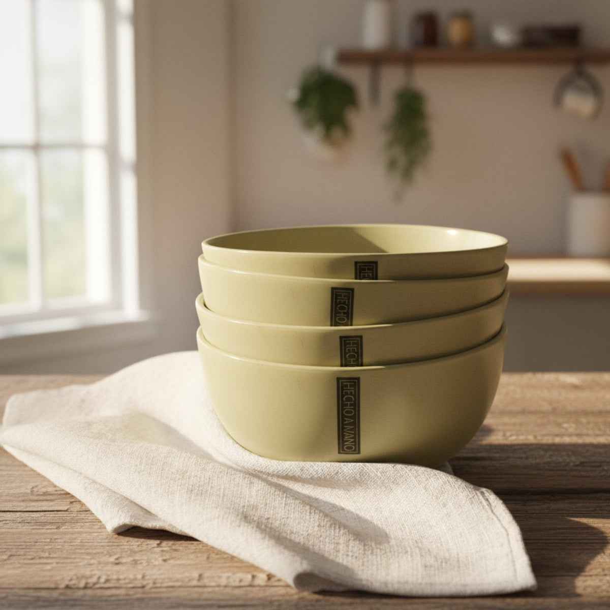 Set 4 Bowls Cerámica Lauca 15 cm - Loza granel