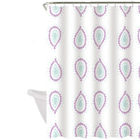 Cortina de baño 180x180 impermeable + 12 ganchos Bulgara