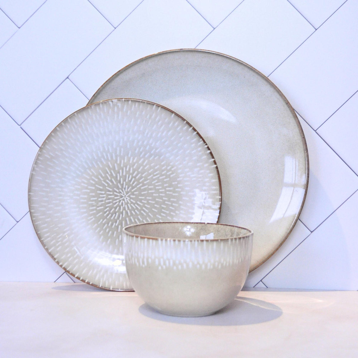 Juego de loza 18 piezas Vajilla Cerámica Palermo