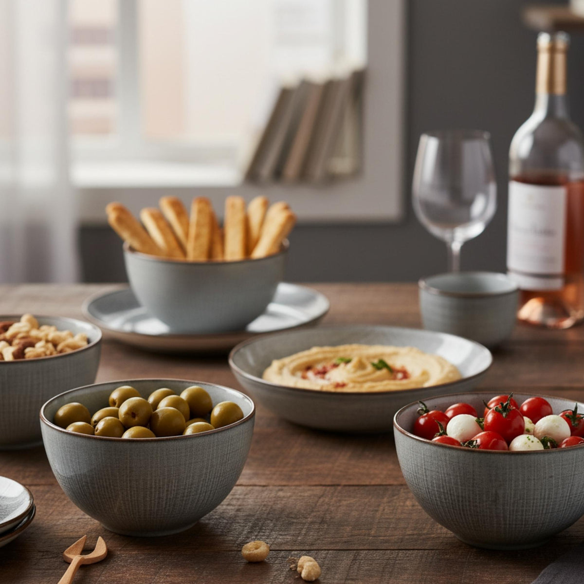 Set 4 Bowls Cerámica Viena - Loza granel