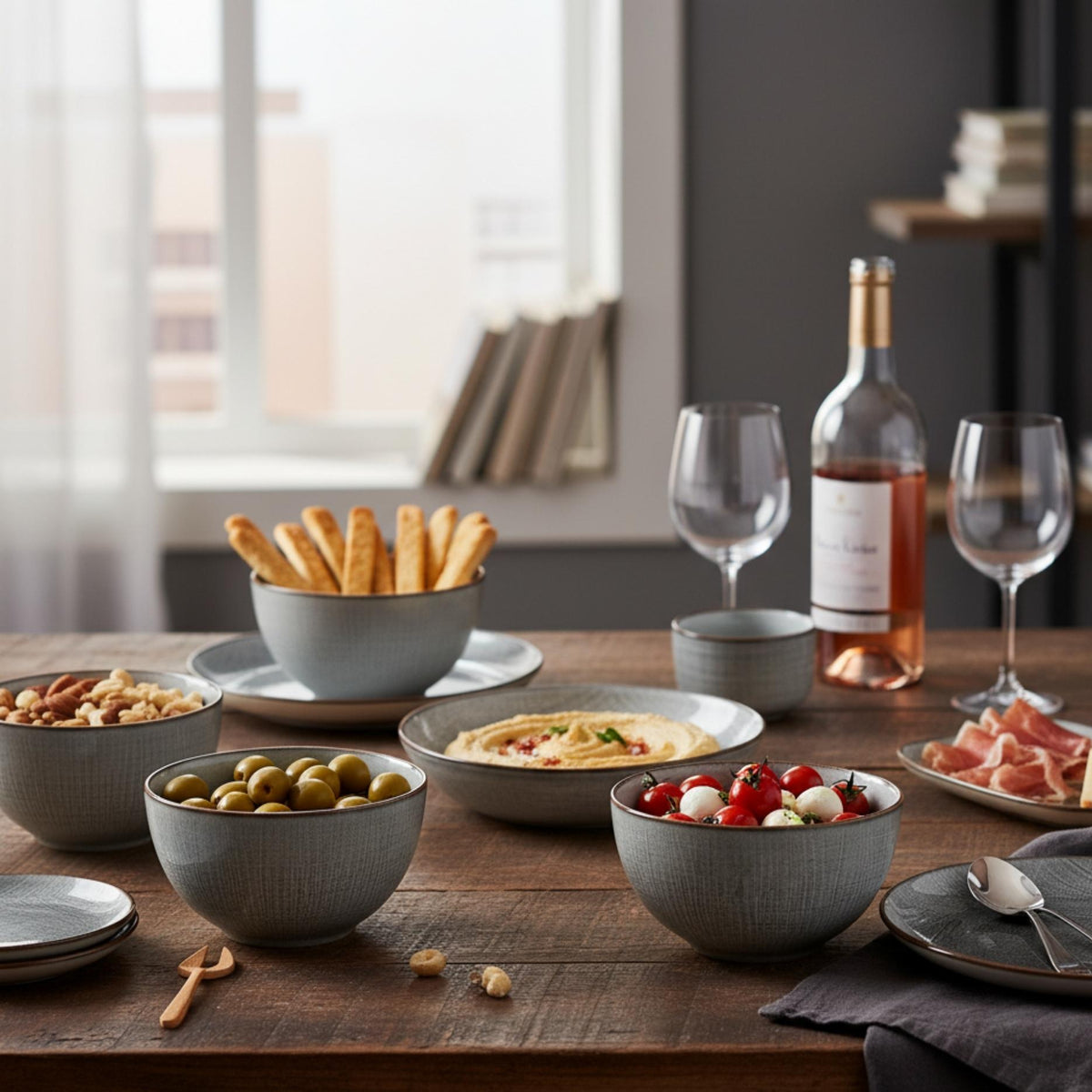 Set 4 Bowls Cerámica Viena - Loza granel