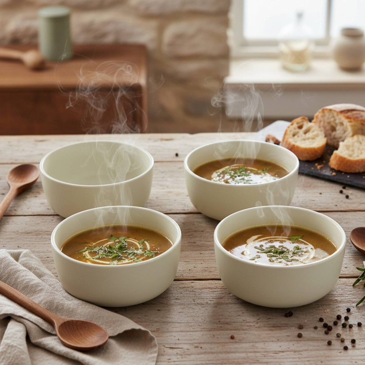 Set 4 Bowls Cerámica Melimoyu - Loza granel