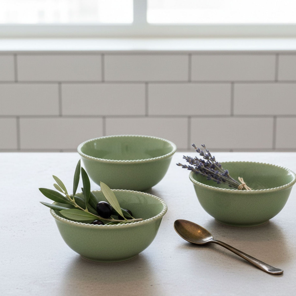 Set 4 Bowls Cerámica Sevilla 16 cm - Loza granel