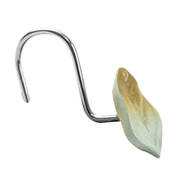 Cortina de baño 180x180 impermeable + 12 ganchos Eucalipto