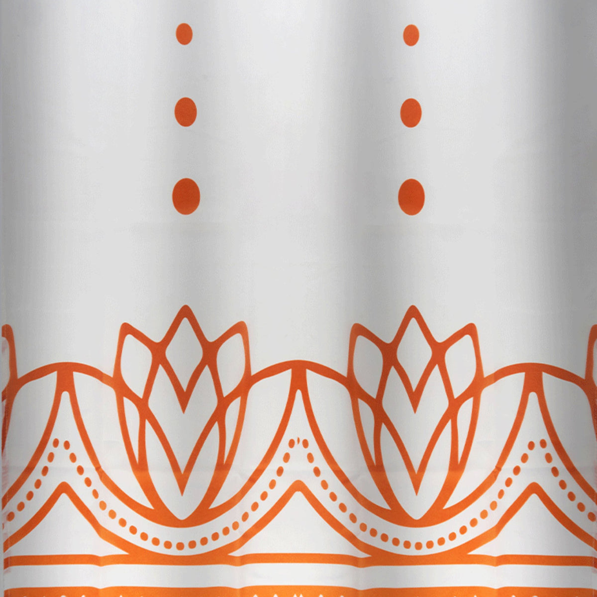 Cortina de baño 180x180 impermeable + 12 ganchos Loto Coral