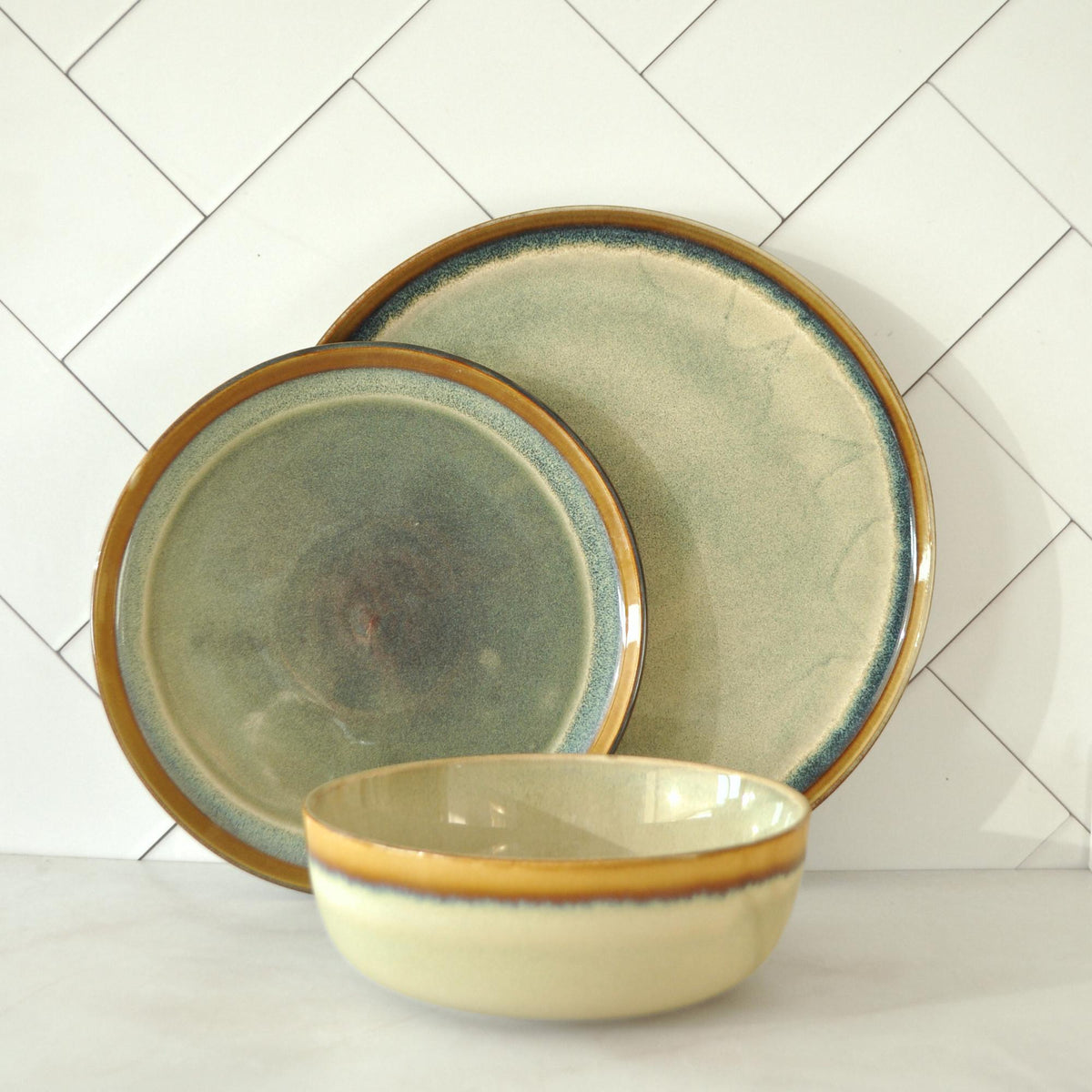 Juego de loza 18 piezas Vajilla Cerámica Lisboa