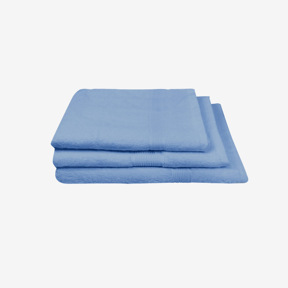 Toalla de mano - 100% Algodon 550grs 45x90cm Ultra absorbente Azul