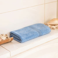 Toalla de baño - 100% Algodon 550grs 70x140cm Ultra absorbente Azul