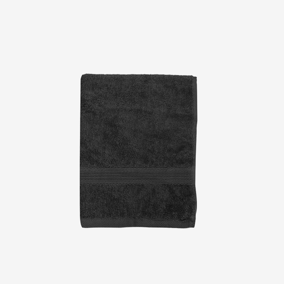 Toalla de baño - 100% Algodon 550grs 70x140cm Ultra absorbente Negra