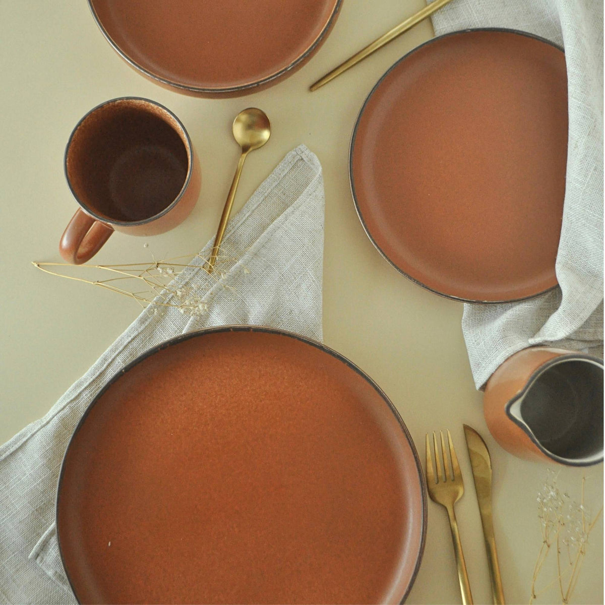 Juego de loza 25 piezas Vajilla Cerámica Toscana