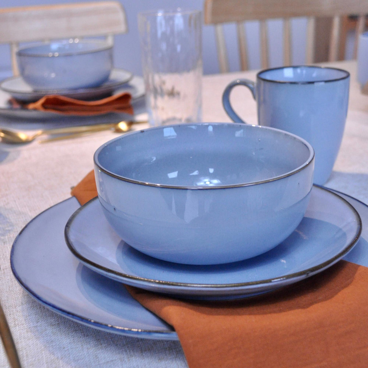 Juego de loza 16 piezas Vajilla Cerámica Estocolmo