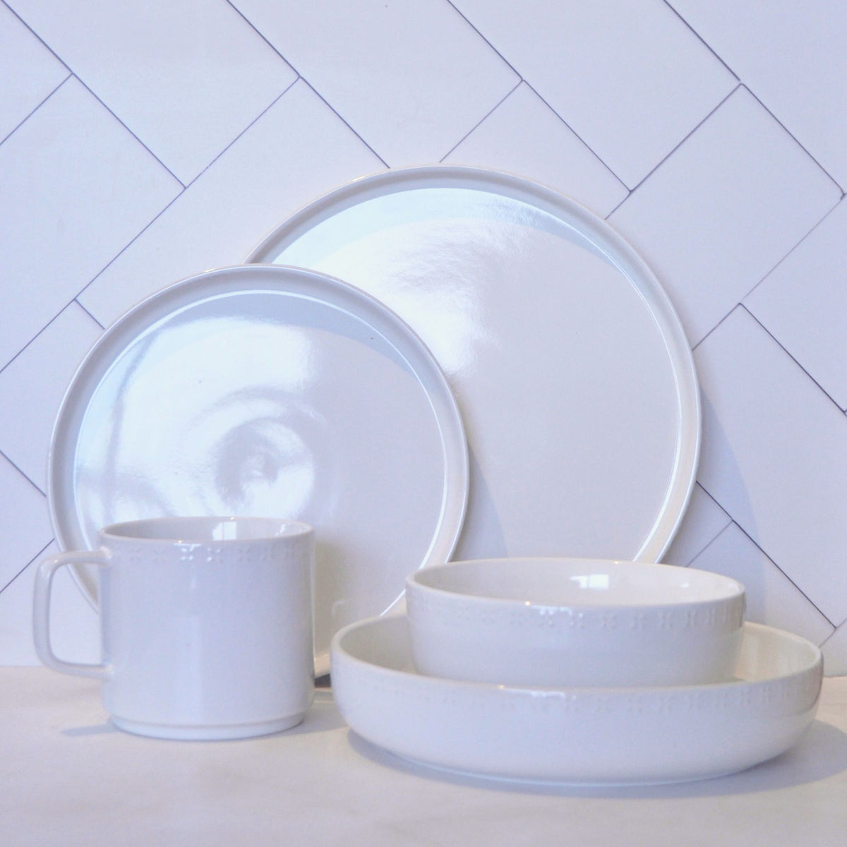 Juego de loza 20 piezas Vajilla Cerámica Manhattan