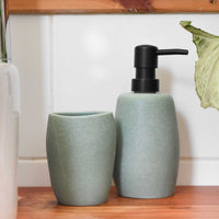 Set 2 accesorios de baño Dispensador de jabón y Vaso Moon