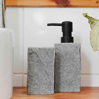 Set 2 accesorios de baño Dispensador de jabón y Vaso Rock