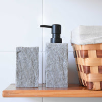 Set 2 accesorios de baño Dispensador de jabón y Vaso Rock