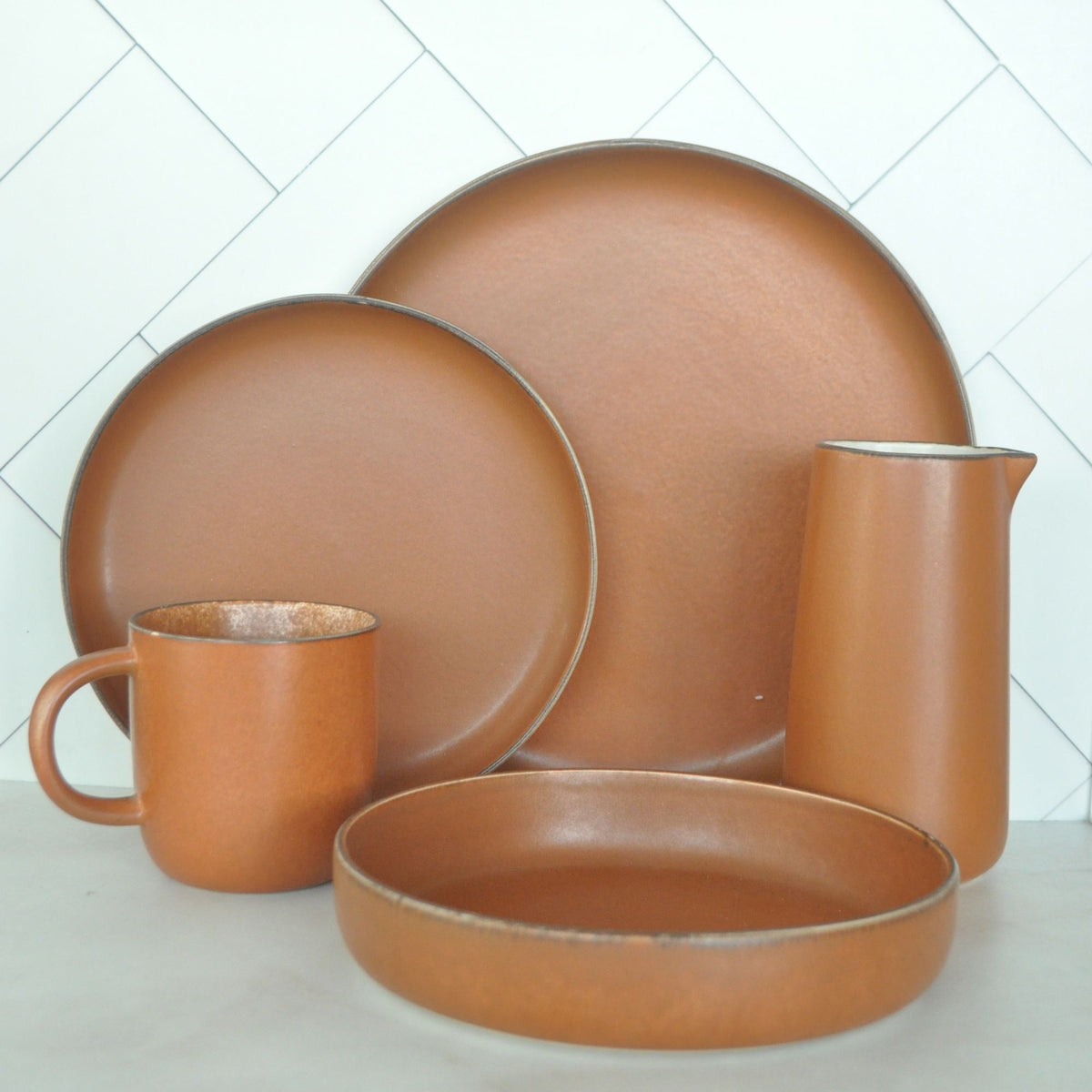 Juego de loza 25 piezas Vajilla Cerámica Toscana