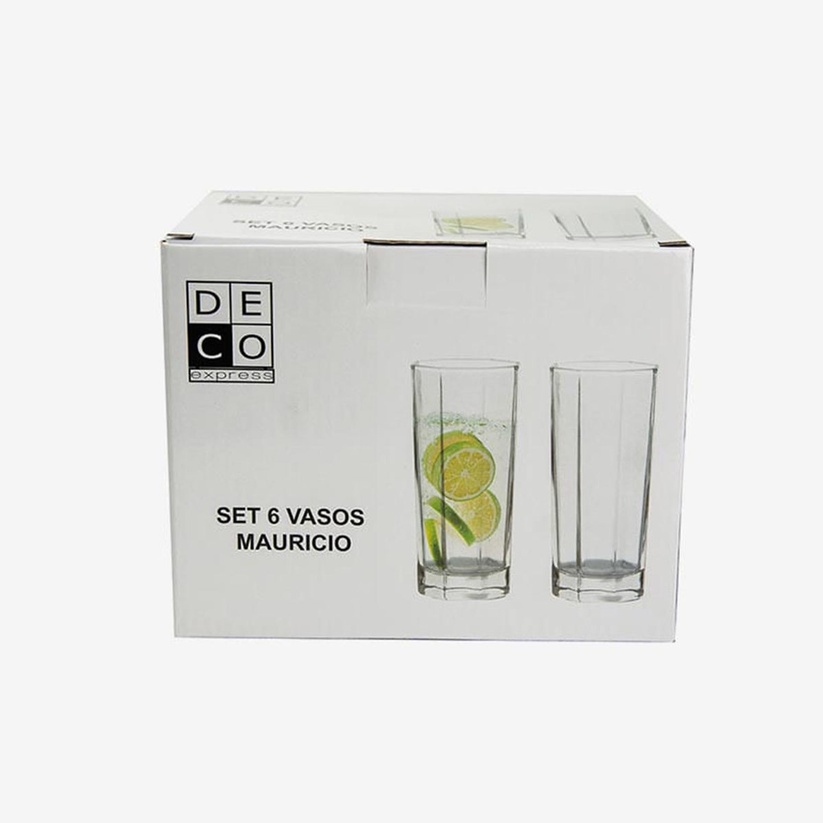 Set 6 Vasos Mauricio 245 Ml