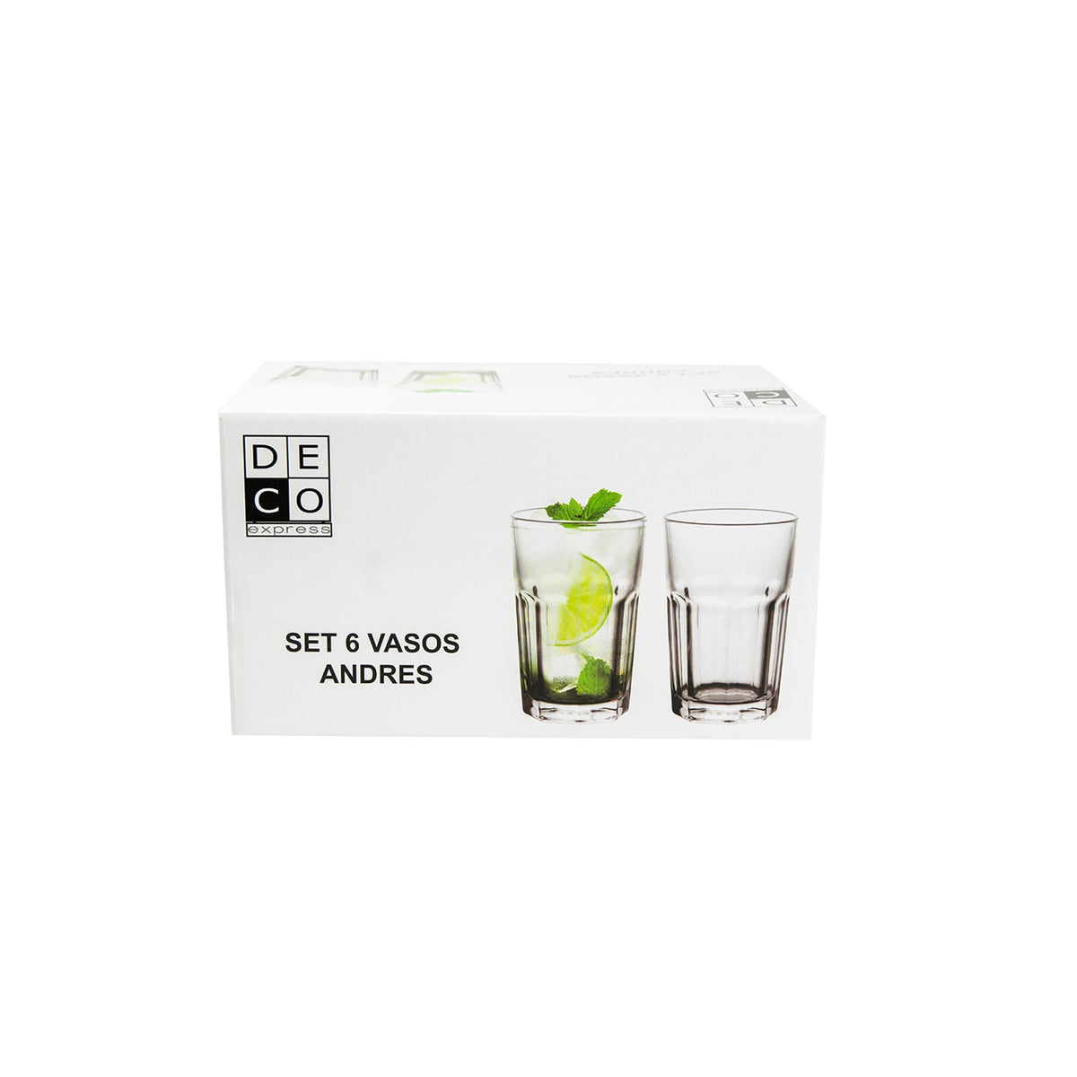 Set 6 Vasos Andres 300 Ml