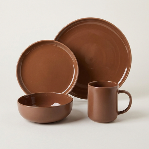 Juego de loza 16 piezas Vajilla Cerámica Coffee - Decoexpress