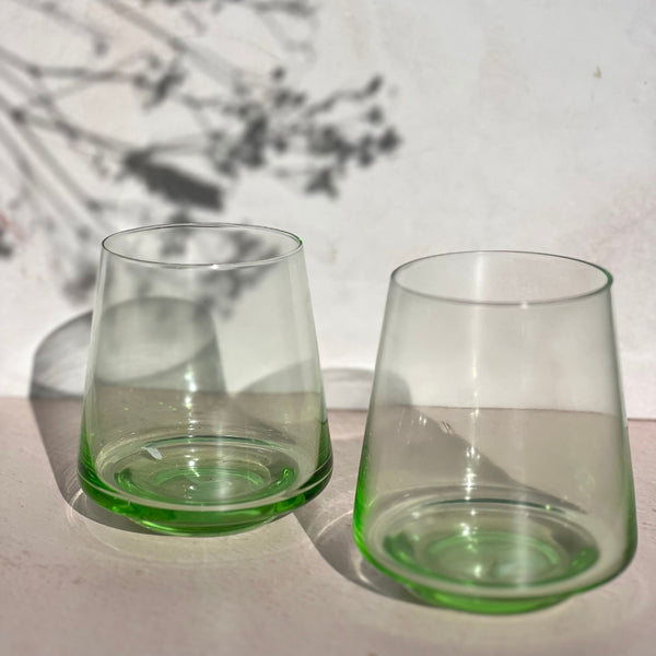 Set 6 Vasos Verona verde - Decoexpress