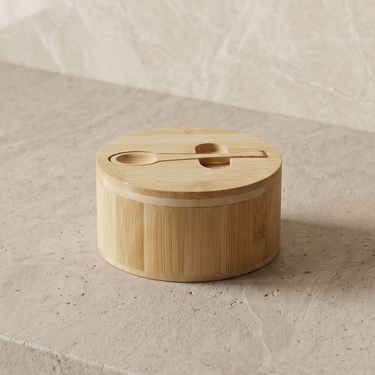 Azucarero de Bamboo con Cuchara 12 cm