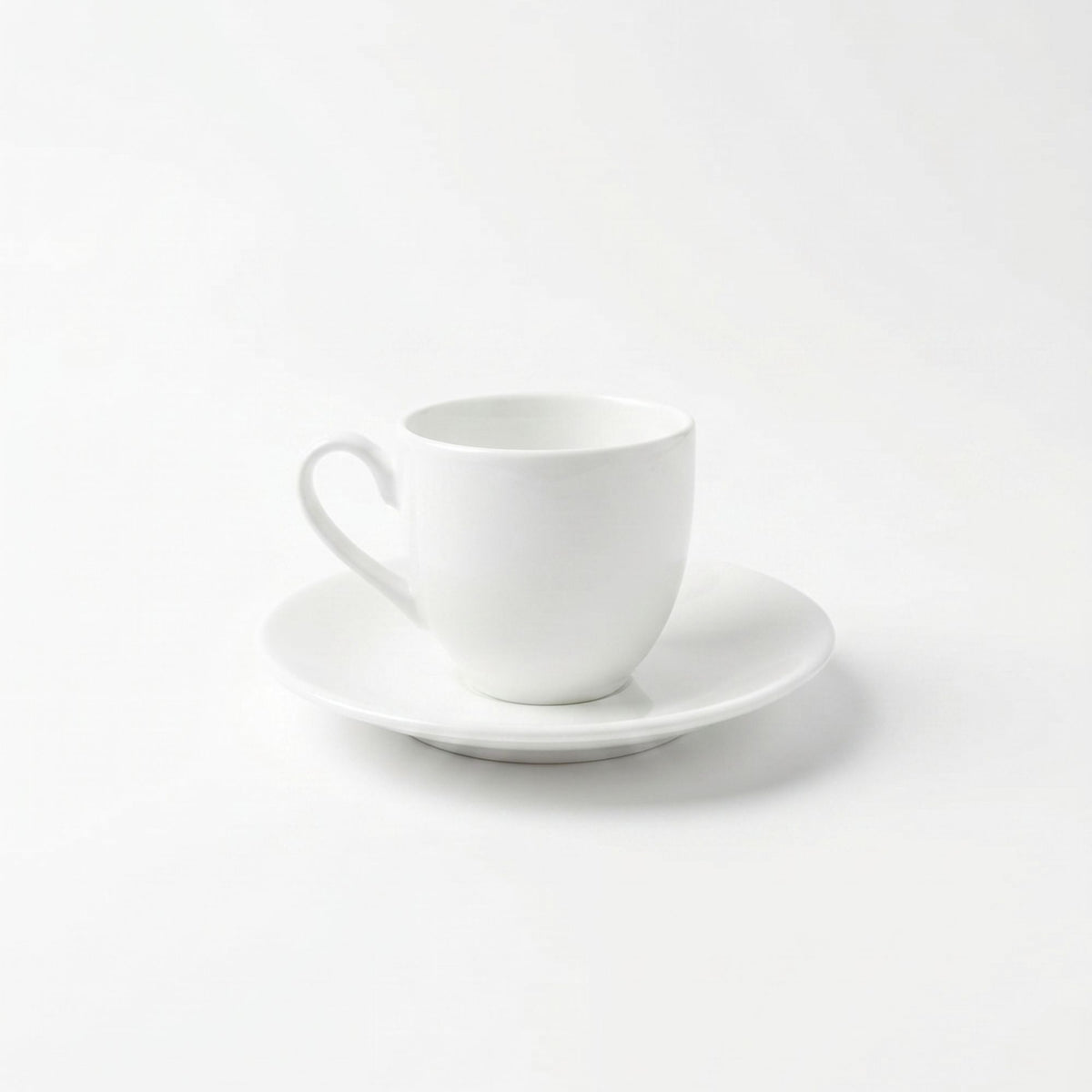 Set 6 Tazas y Platillos Espresso 120 ml Bone New Bone China - Lucerna
