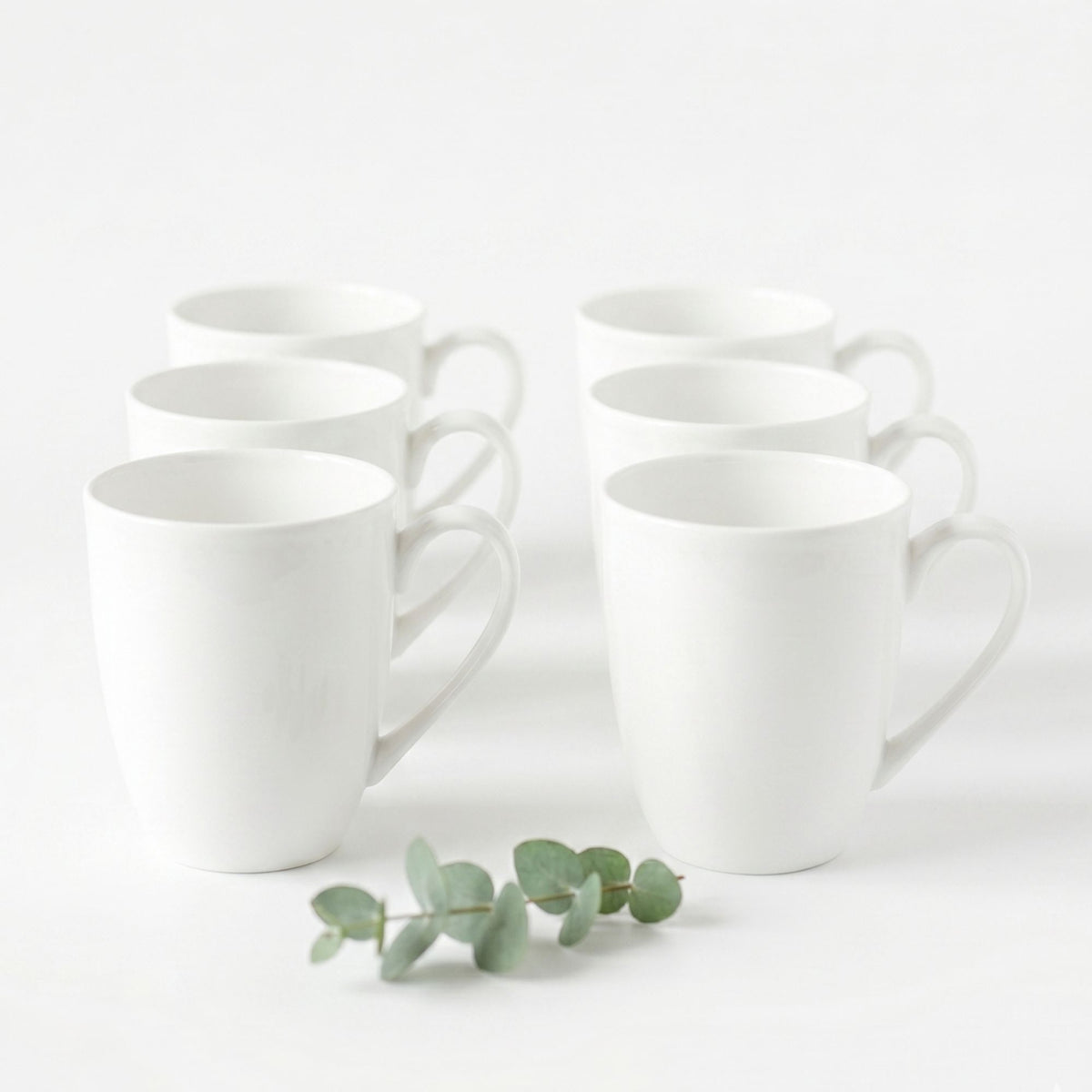 Set 6 Tazas 350 ml New Bone China - Lucerna