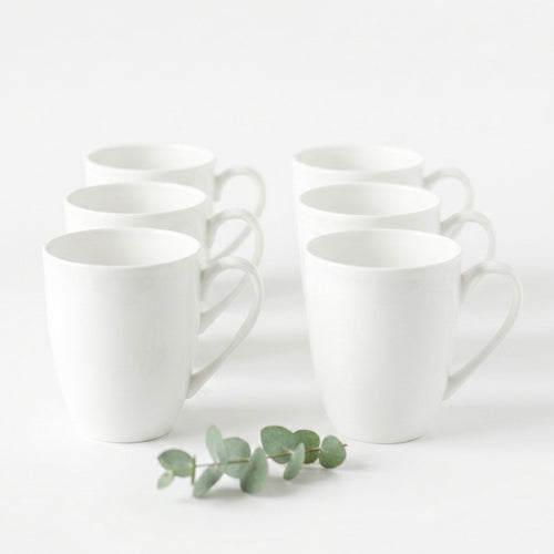 Set 6 Tazas 350 ml New Bone China - Lucerna