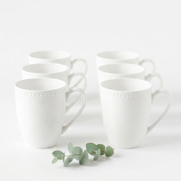 Set 6 Tazas 460 ml New Bone China - Lucerna