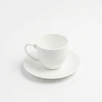 Set 6 Tazas y Platillos 260 ml New Bone China - Lucerna