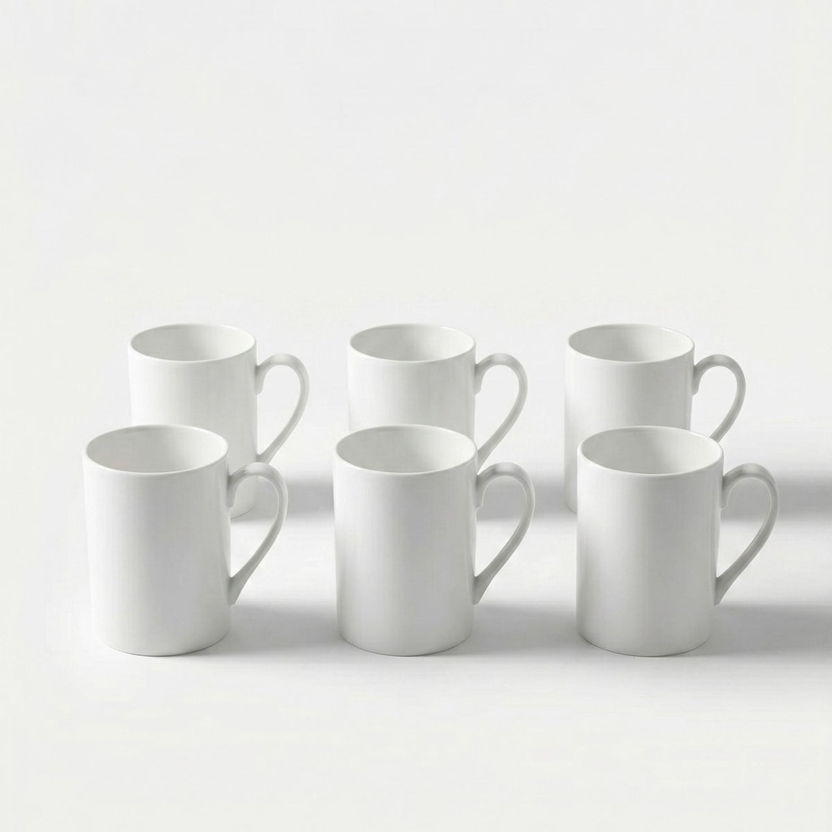 Set 6 Tazas 450 ml New Bone China - Lucerna