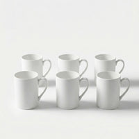 Set 6 Tazas 450 ml New Bone China - Lucerna