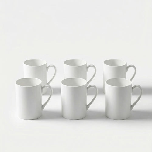 Set 6 Tazas 450 ml New Bone China - Lucerna