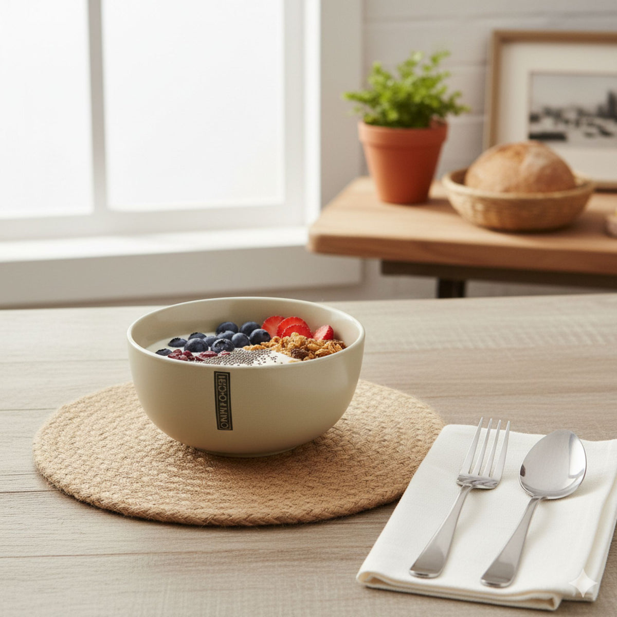 Set 4 Bowls Cerámica Lauca 15 cm - Loza granel