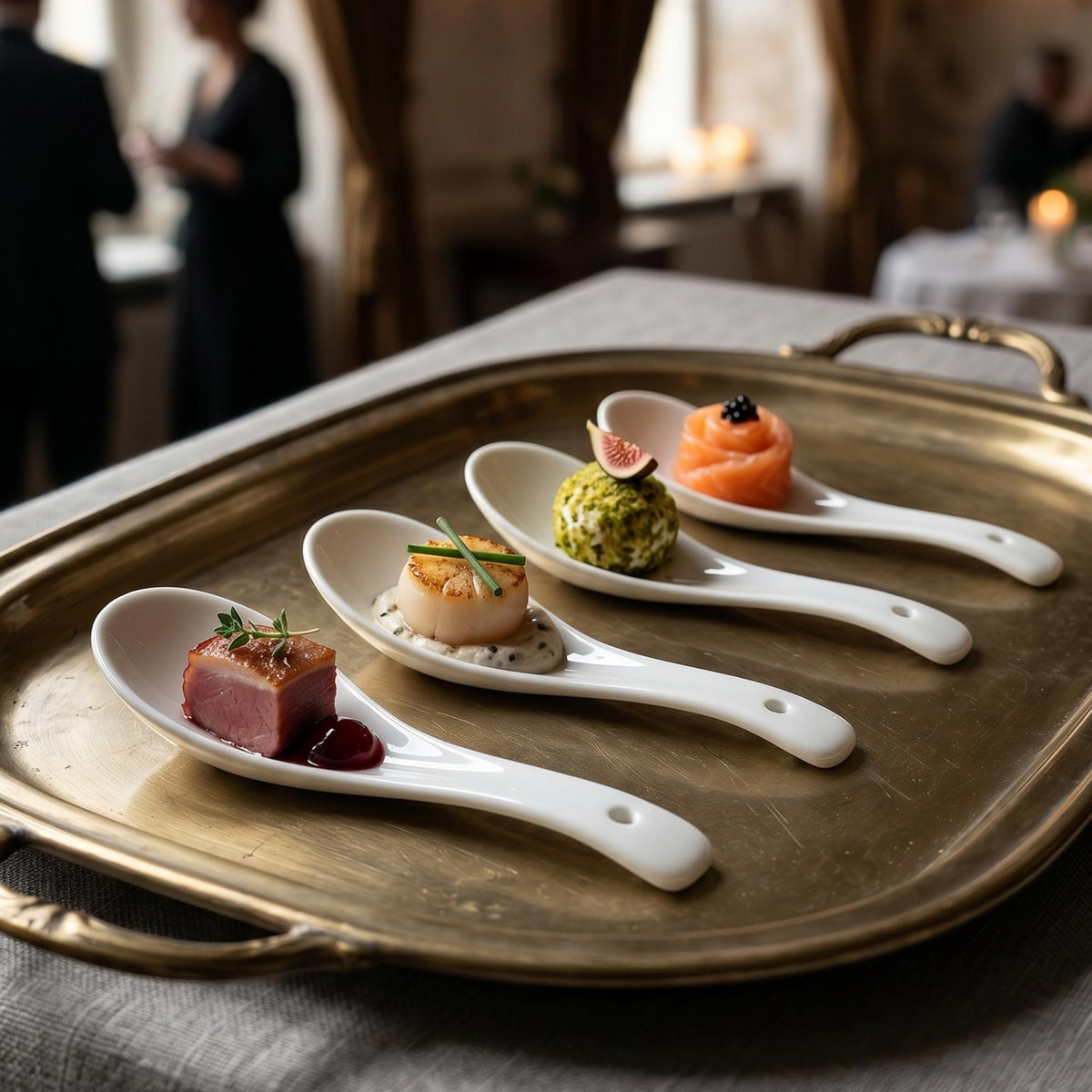 Cucharita Cocktail New Bone China Lucerna