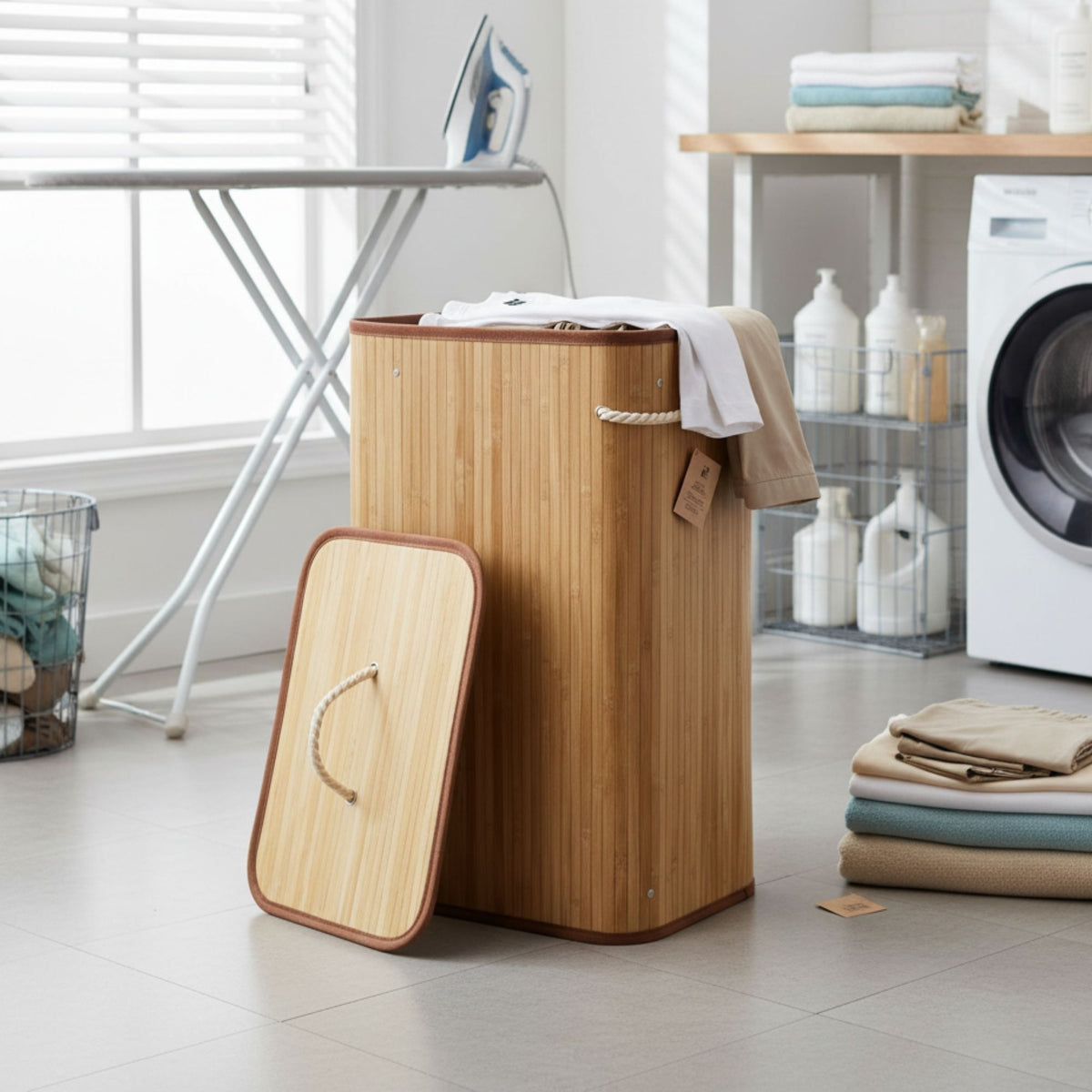 Canasto para ropa de Bambú