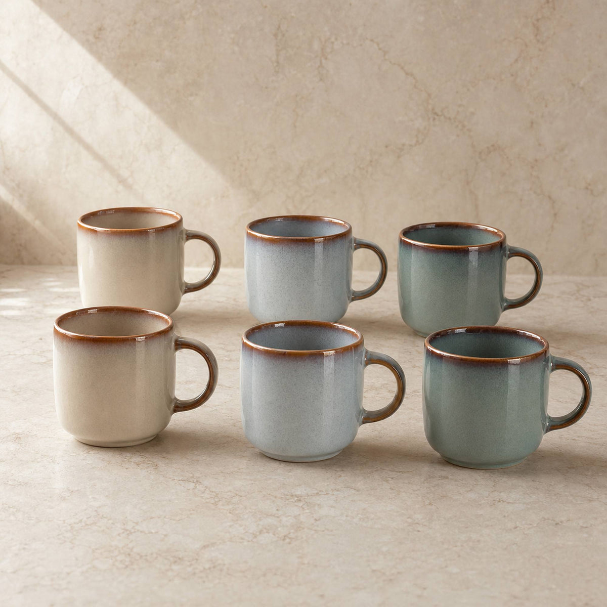 Set 6 Mug Chiloé 380 ml Cerámica