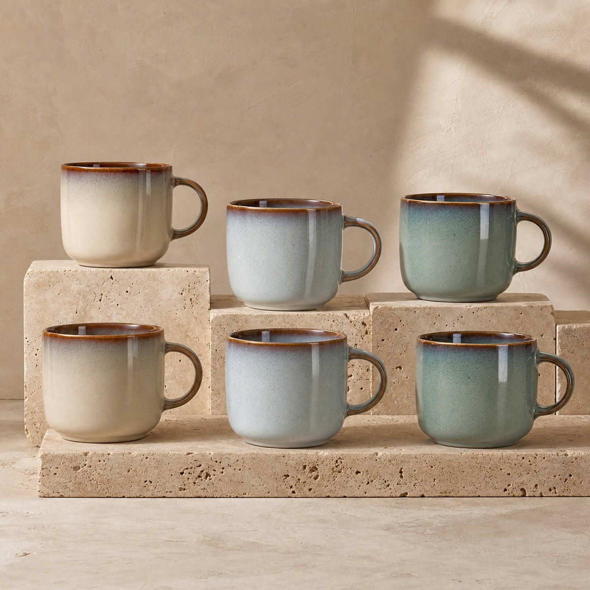 Set 6 Mug Chiloé 380 ml Cerámica