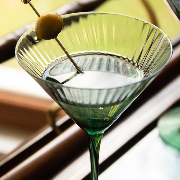 Set 6 Copas Martini verde - Decoexpress
