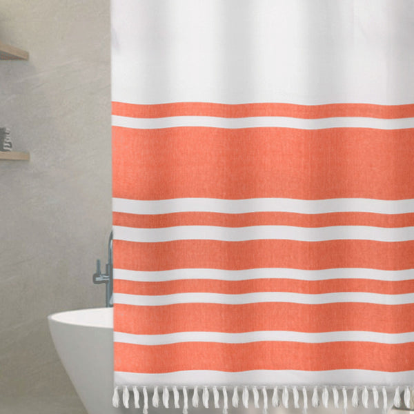 Cortina Baño Algodon Marinera Rustica - Decoexpress