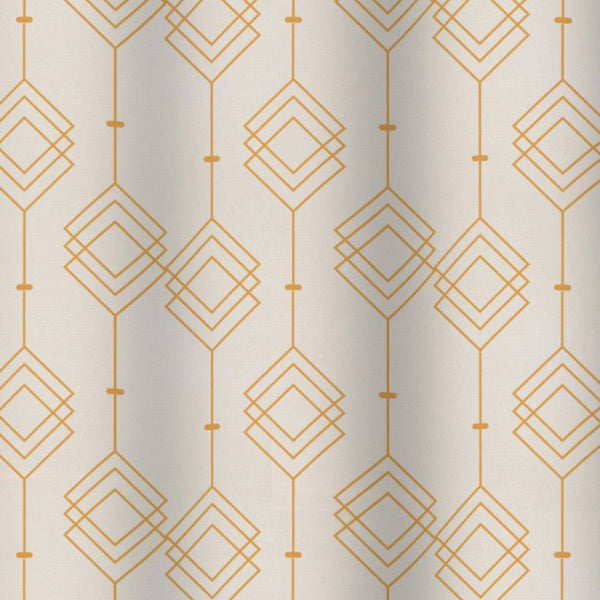 Cortina de Baño Poly Geometrica Dorada - Decoexpress