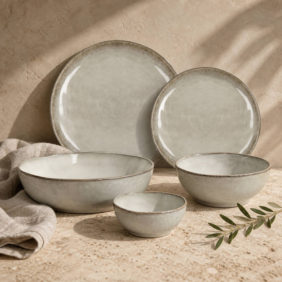 Set Vajilla Creta 30 Piezas Cerámica