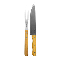 Cuchillo + Tenedor parrillero Santo Asado